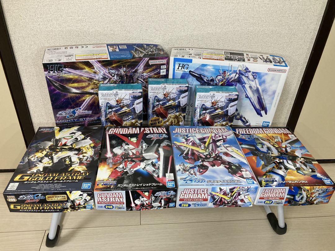 HG マイティーストライクフリーダムガンダム他、新品未使用積みプラ
