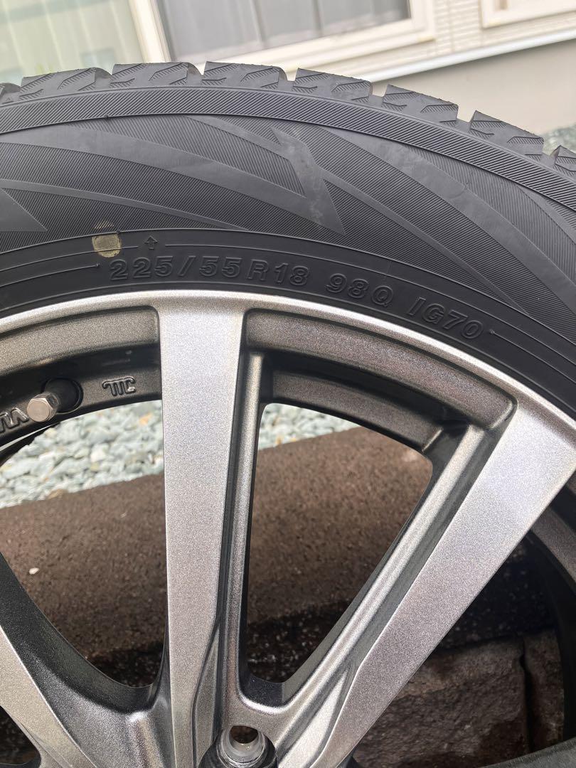 YOKOHAMA 225/55R18 スタッドレスタイヤセット18インチ