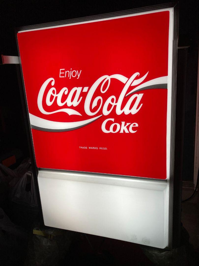 コカコーラ　レトロ ヴィンテージ  電飾 電光 看板 昭和 レア  店頭未使用