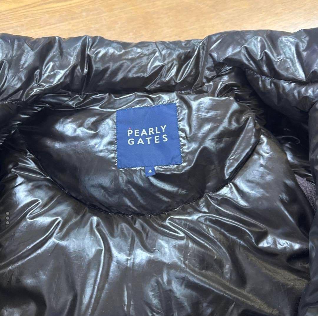 PEARLY GATES ダウンジャケット 2wayダークブラウン サイズ4 PEARLY GATES ダウンジャケット 2wayダークブラウン サイズ4