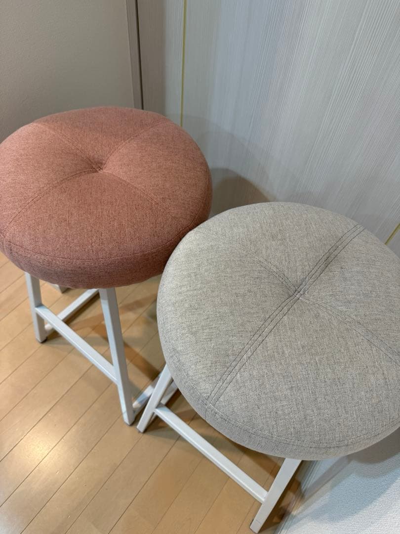 2色セット フランフラン リトモ ハイチェア ホワイト ピンク 2色セット フランフラン リトモ ハイチェア ホワイト ピンク