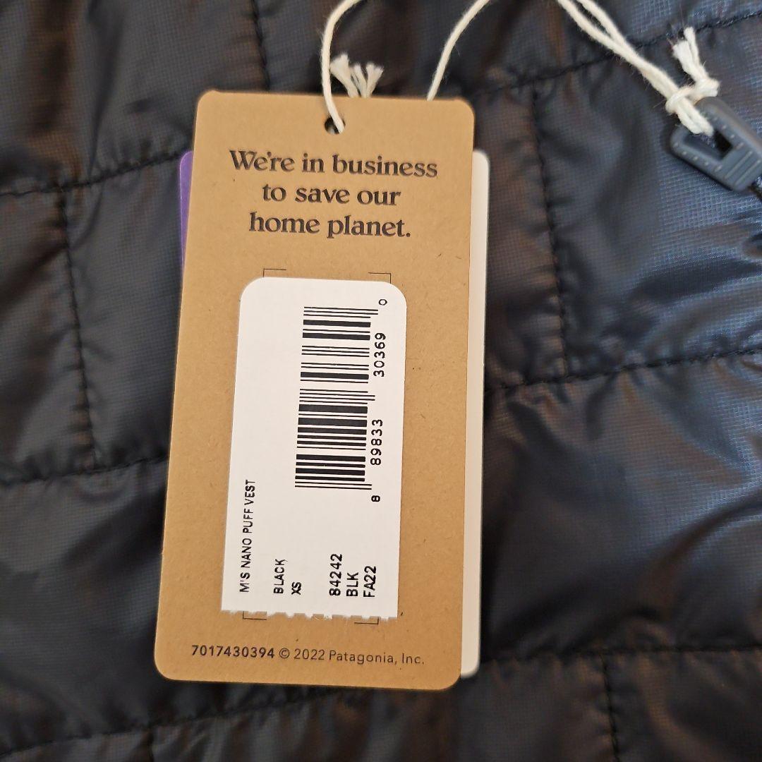 patagonia パタゴニア　ナノパフ ベスト BLK　XS