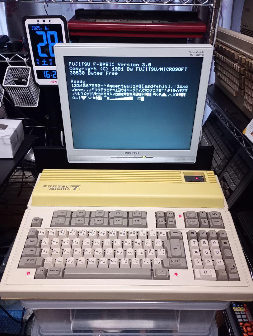 FM-7 富士通 FUJITSU MICRO 7 レトロ パソコン NEW