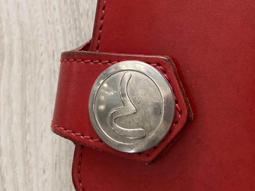 EVISU レザー 長財布 レッド 美品 メンズ