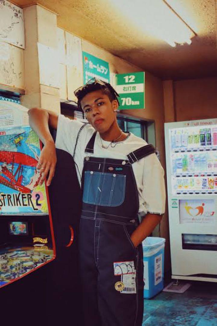 9090s Dickies コラボオーバーオール 黒 デニム