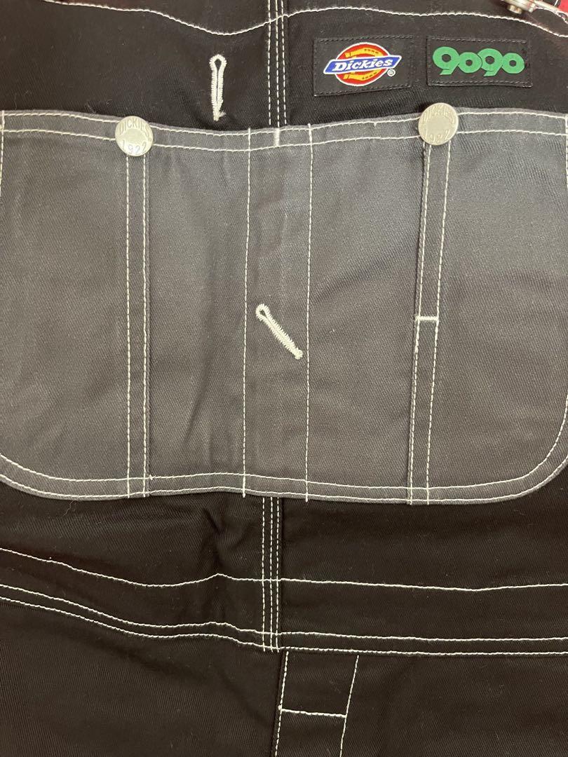 9090s Dickies コラボオーバーオール 黒 デニム