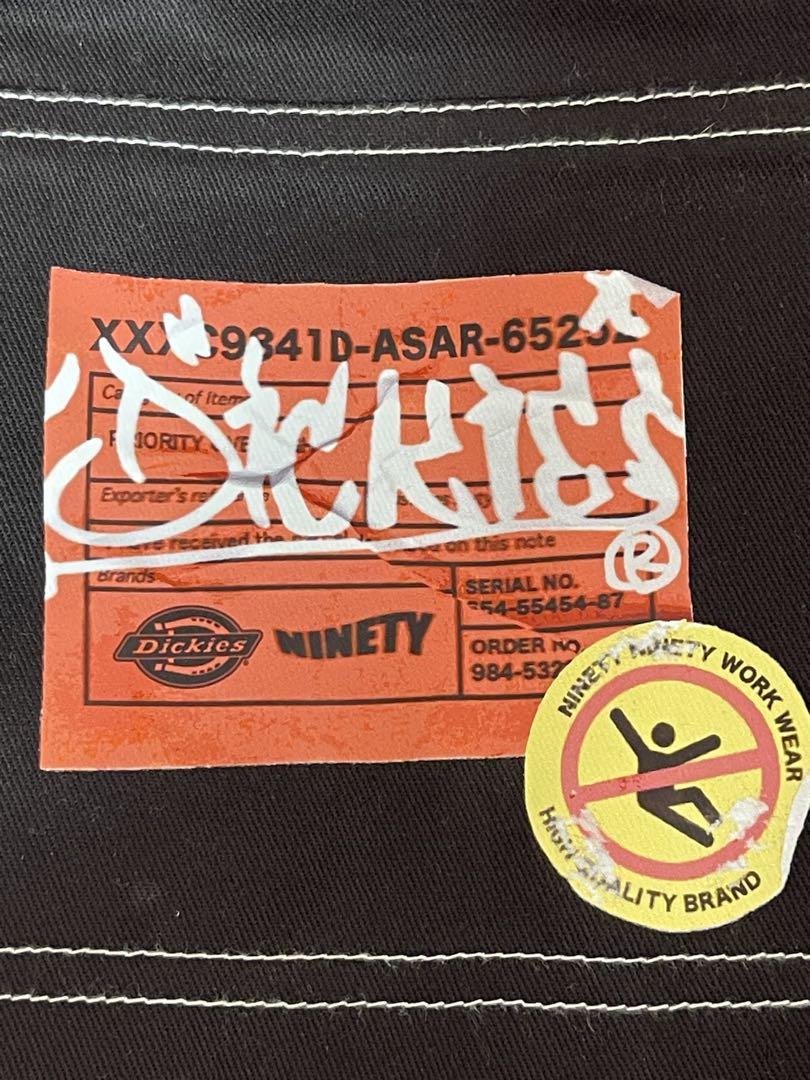 9090s Dickies コラボオーバーオール 黒 デニム