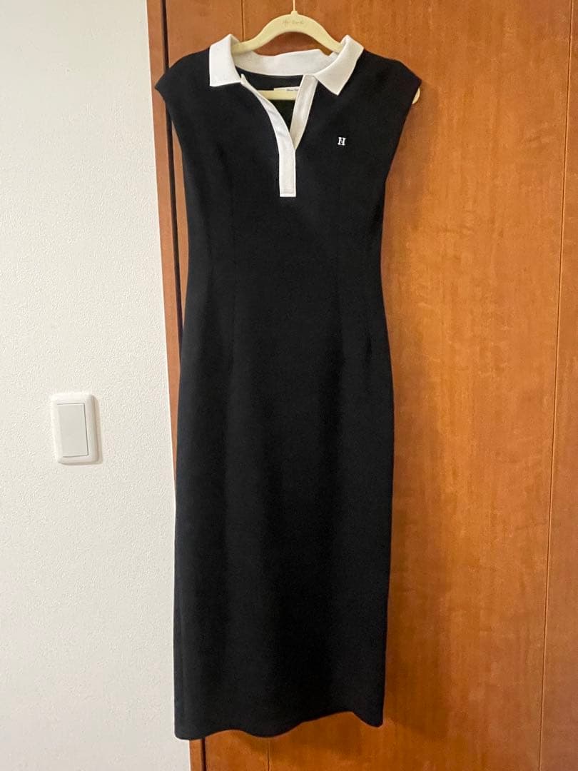 herlipto French Sleeve Polo Long Dress - メルカリ