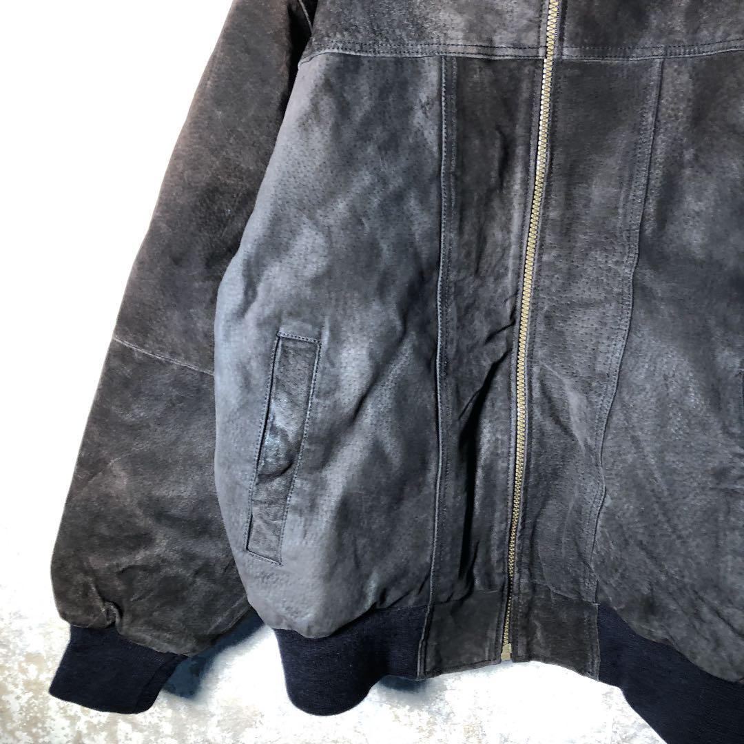【ヴィンテージ】中綿入りデニムジャケット ブルゾン used 古着 ZW8