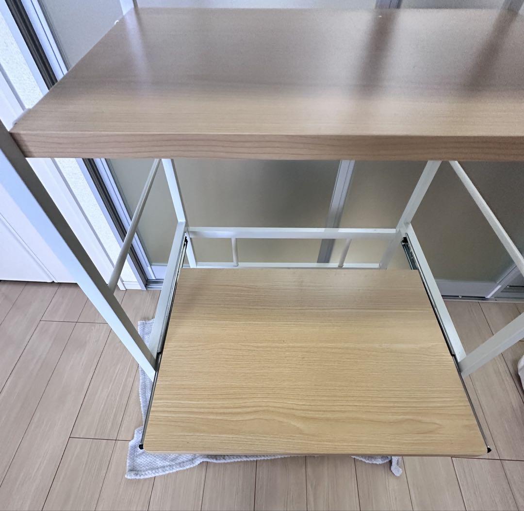 送料込 美品 キッチンラック スチールラック レンジラック 幅60cm ホワイト