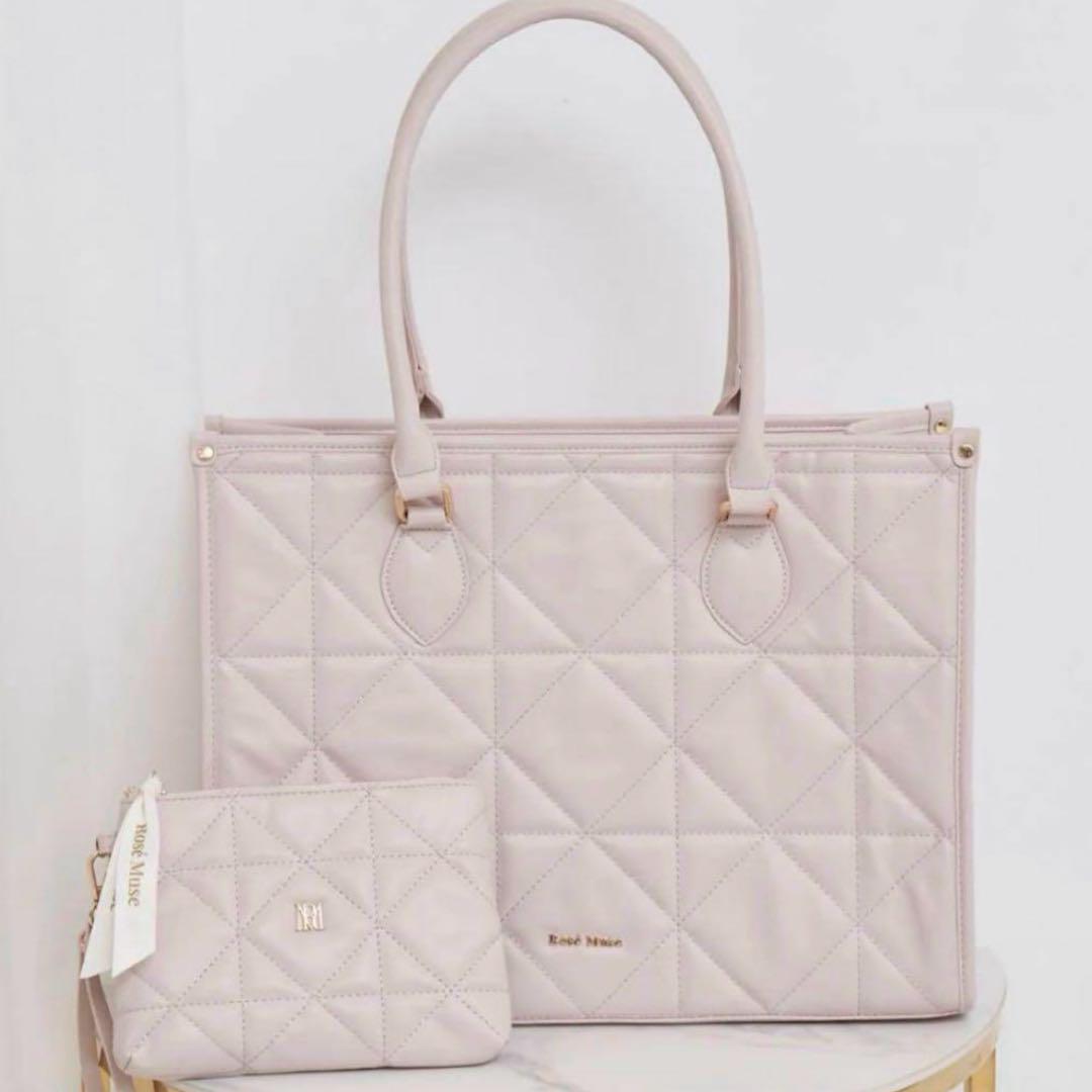 Rosé Muse quilting tote L ダスティピンク ロゼミューズ - メルカリ