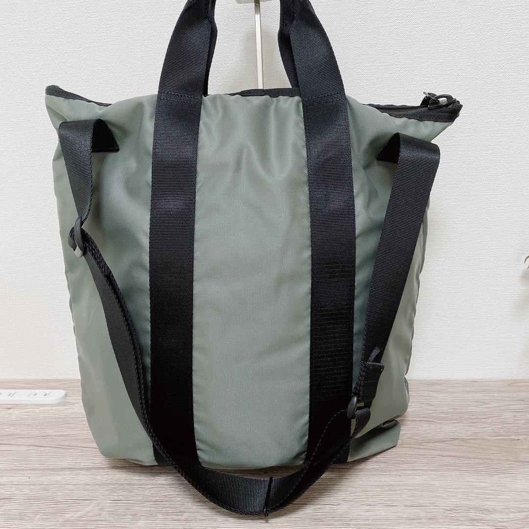 PORTER 2WAY ヘルメットバッグ ショルダーバッグ/ナイロン/グレー