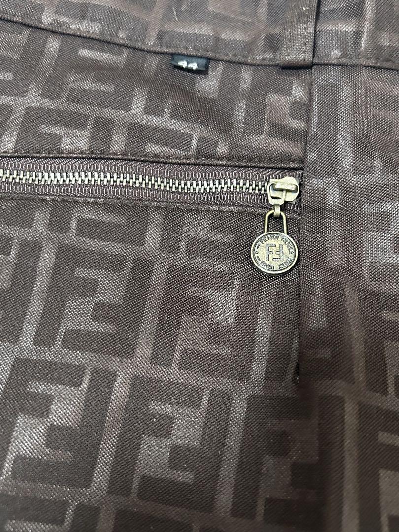 フェンディ FENDI ズッカ柄 パンツ ズボン ブラウン 44サイズ