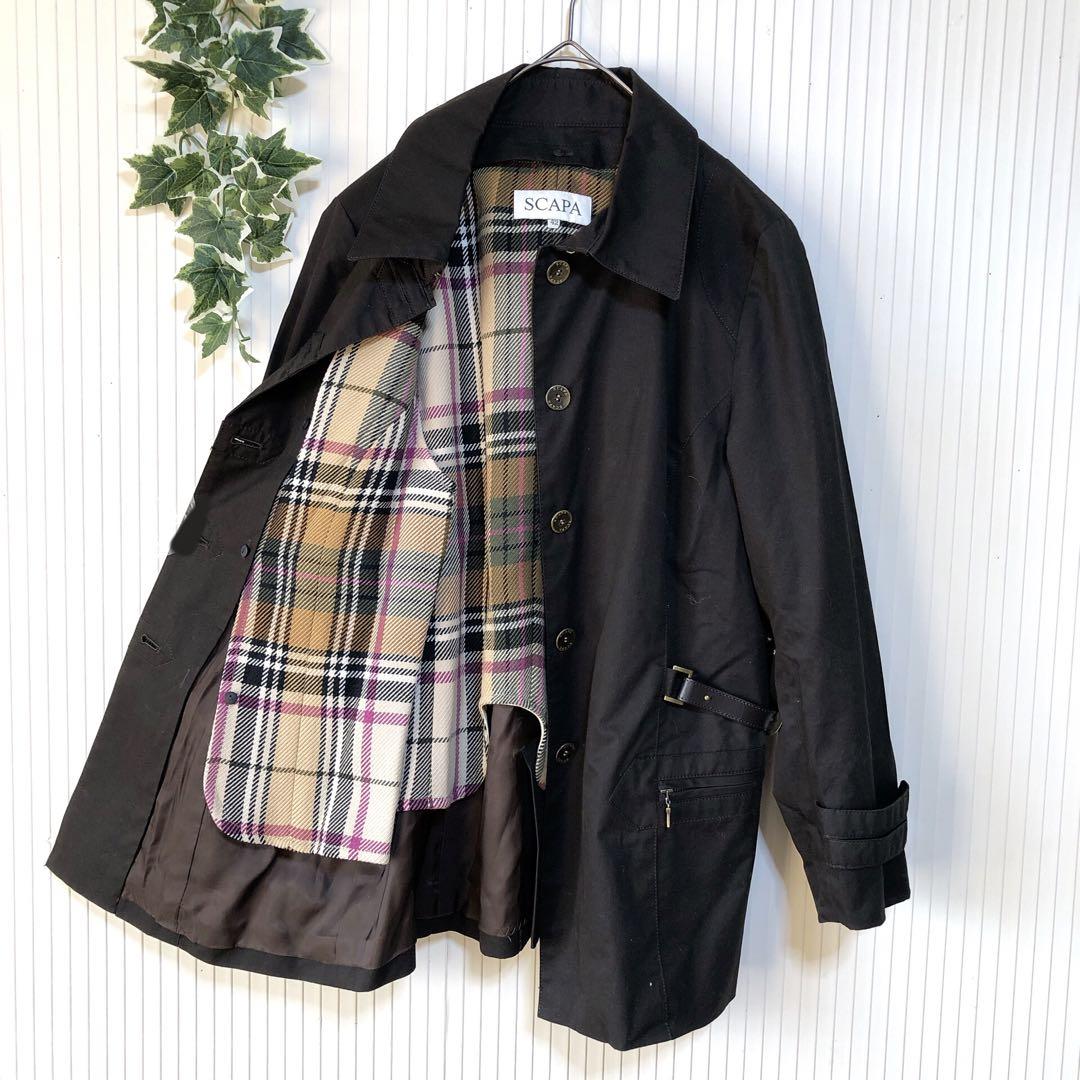 美品★ 【スキャパ】 レディース ジャケット （XL） 軍服風 大きいサイズ