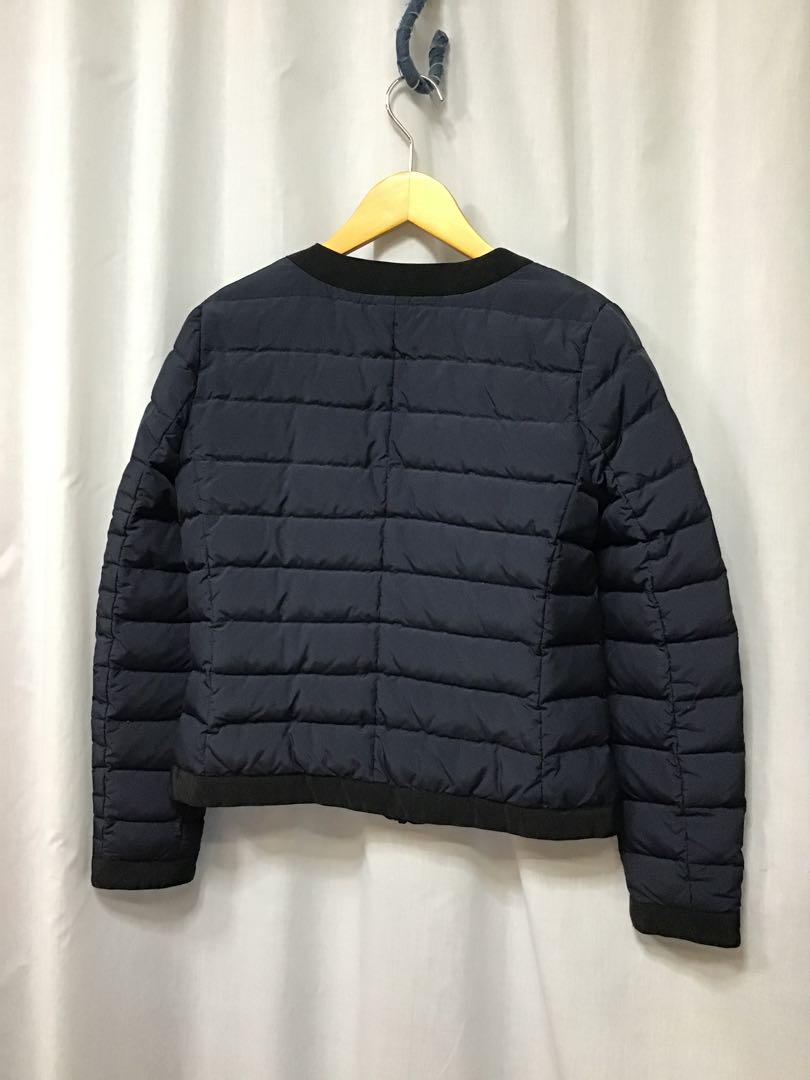 最終値下げ 美品 ミラショーン ノーカラーダウンジャケット