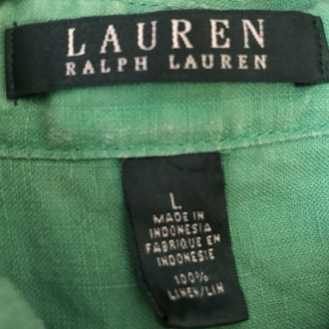 極希少❤️ 90s LAUREN LINEN 100 SHIRT ラルフローレン - メルカリ