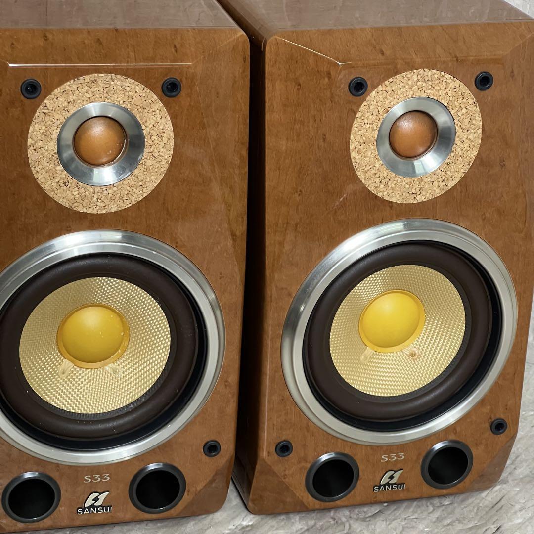 SANSUI サンスイ S33 スピーカー sansui S33 レアっ！豪華仕上げVer.