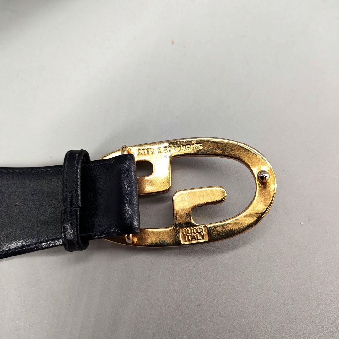 GUCCI　グッチ ベルト GGスプリーム インターロッキング GG柄 ネイビー グッチ ベルト GGスプリーム インターロッキング GG柄 ネイビー