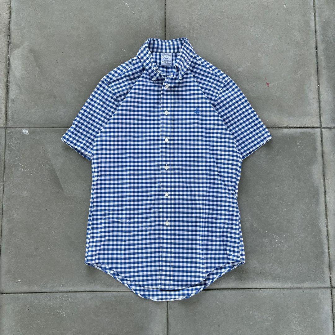00s Brooks Brothers ギンガムチェックシャツ　短丈city