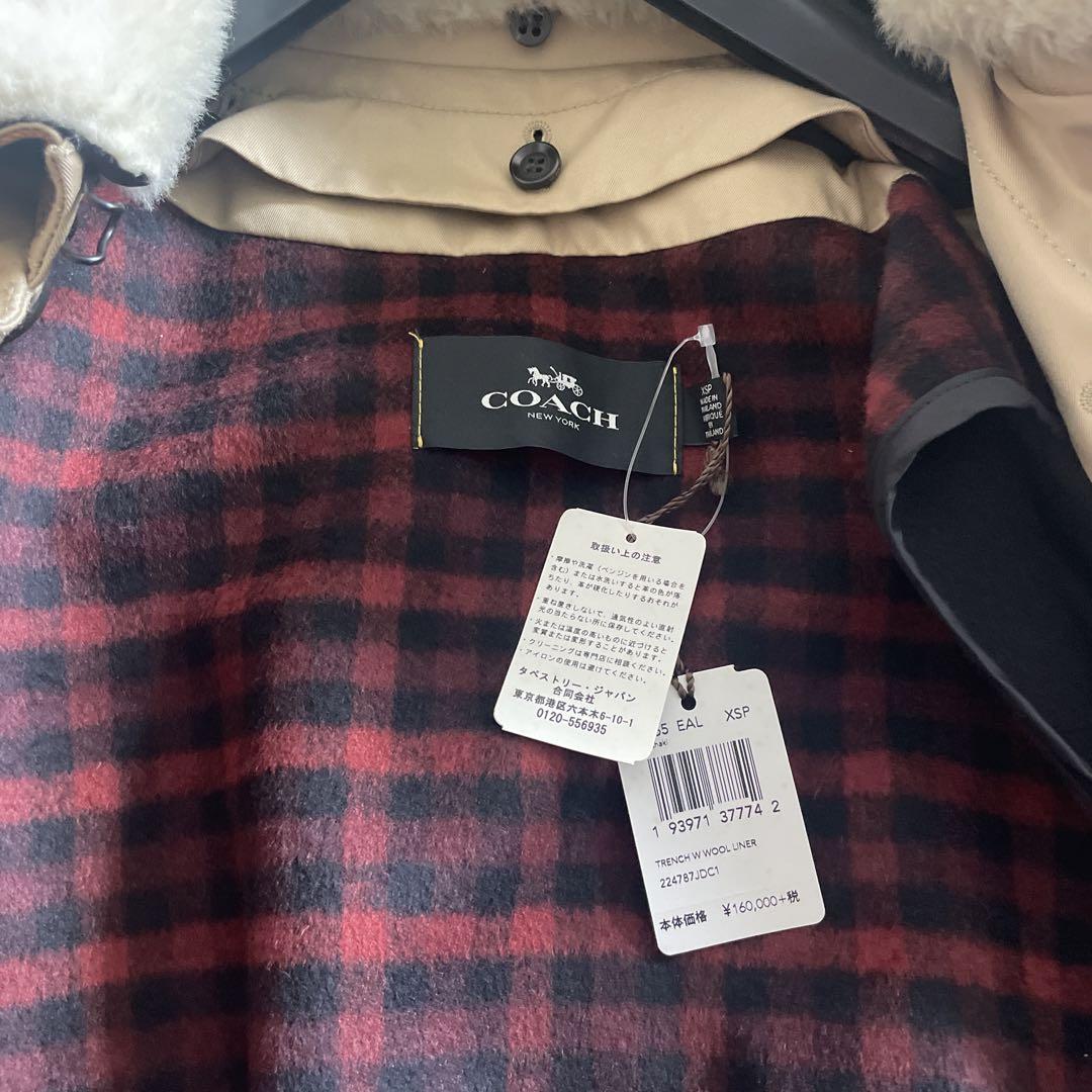 coach タグ付き新品未使用　トレンチコート　ベージュ