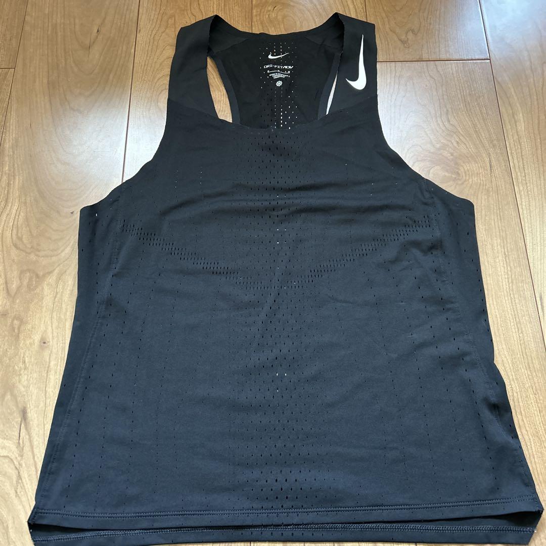 Nike DRI-FIT ブラック シングレット M