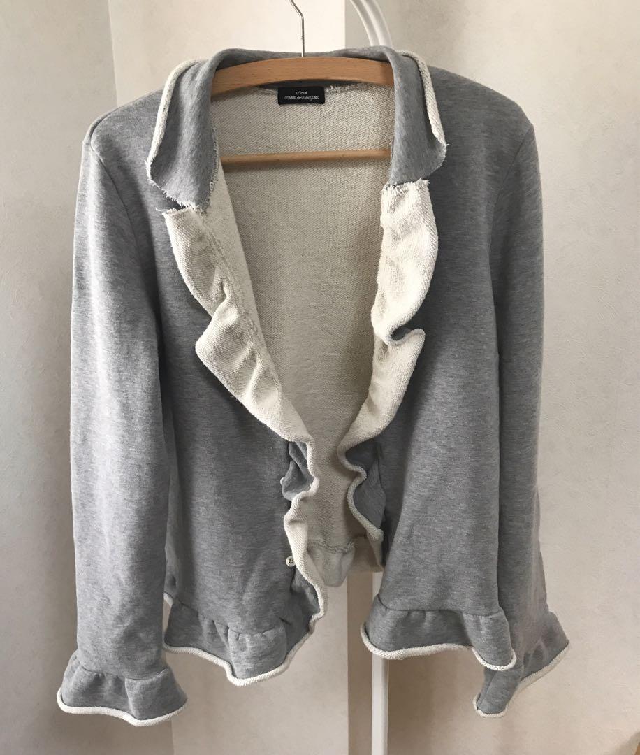 trico COMME des GARCONS フリル スウェットジャケット