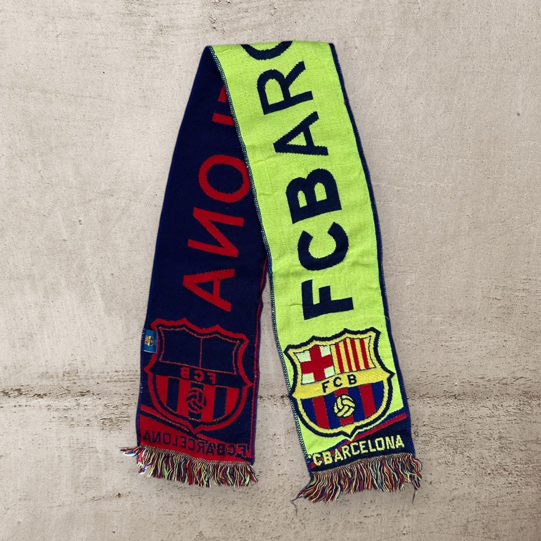 FCバルセロナバルサオフィシャルサッカーマフラーFCBARCELONA