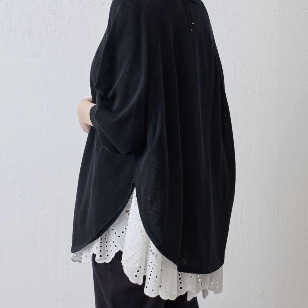 【クララさま】 ビアズリー リネン混  サークルドルマンニット 定価1.8万円