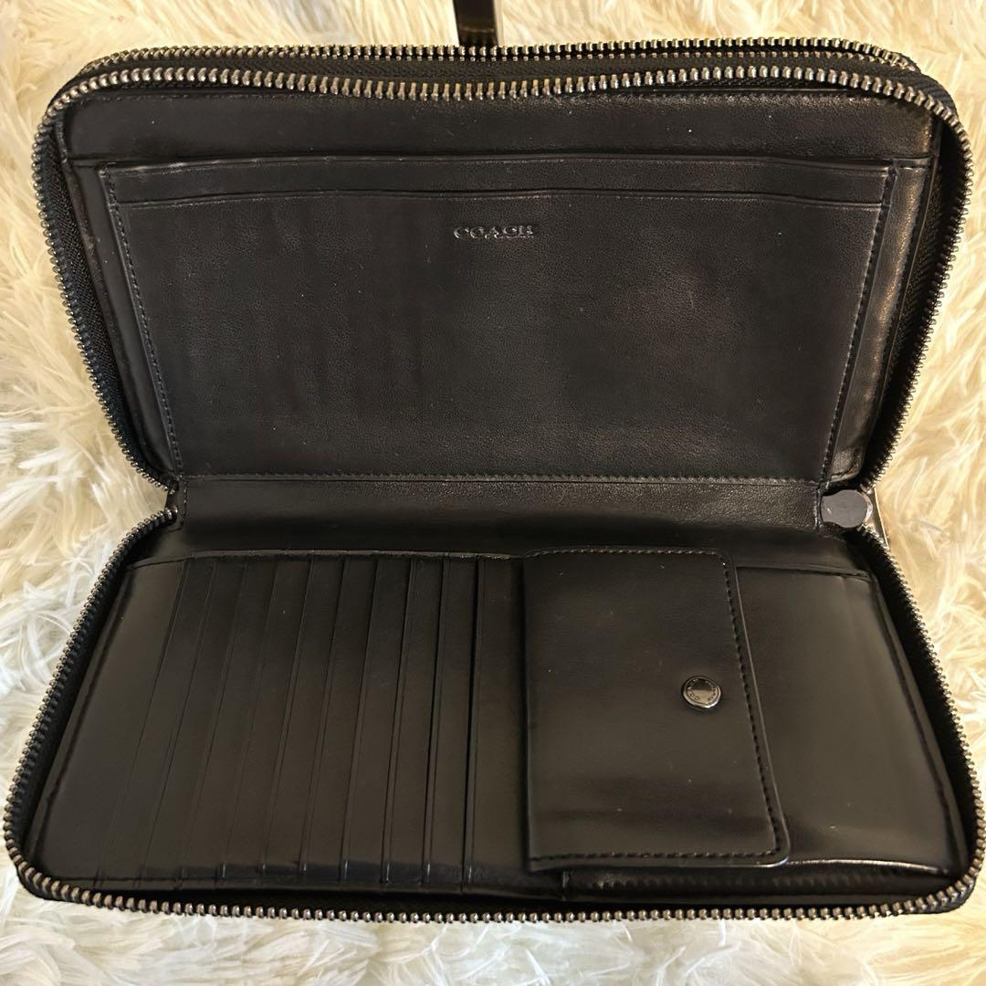 コーチ 長財布 ダブル ジップ トラベル オーガナイザー シグネチャー COACH OUTLET｜【公式】ダブル ジップ トラベル オーガナイザー