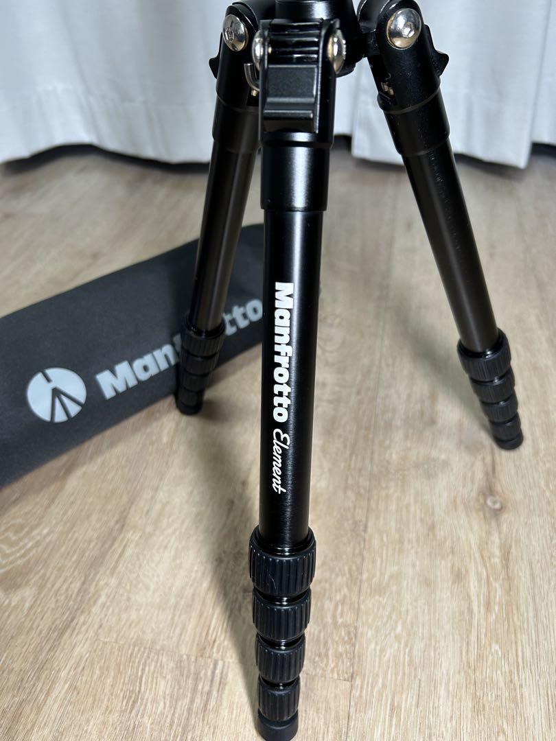 Manfrotto マンフロット Elementトラベル三脚 スモール ブラック