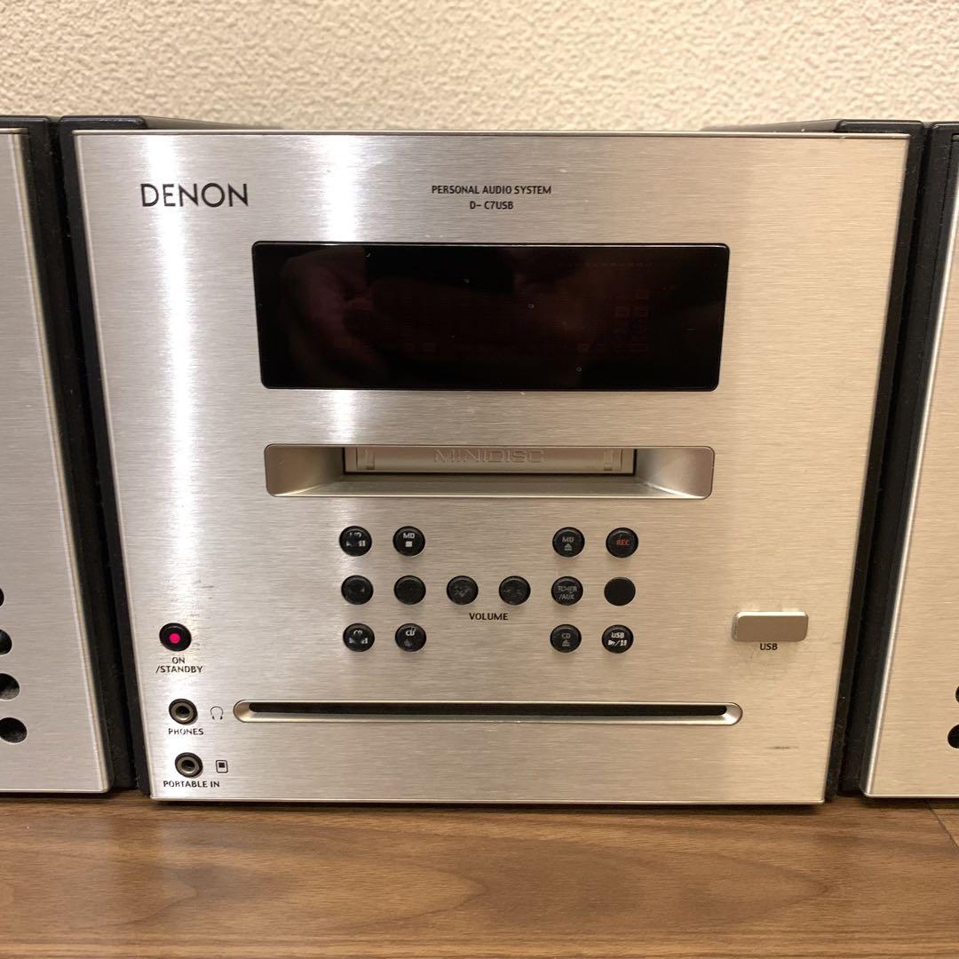 DENON CD/MDミニコンポ D-C7USB