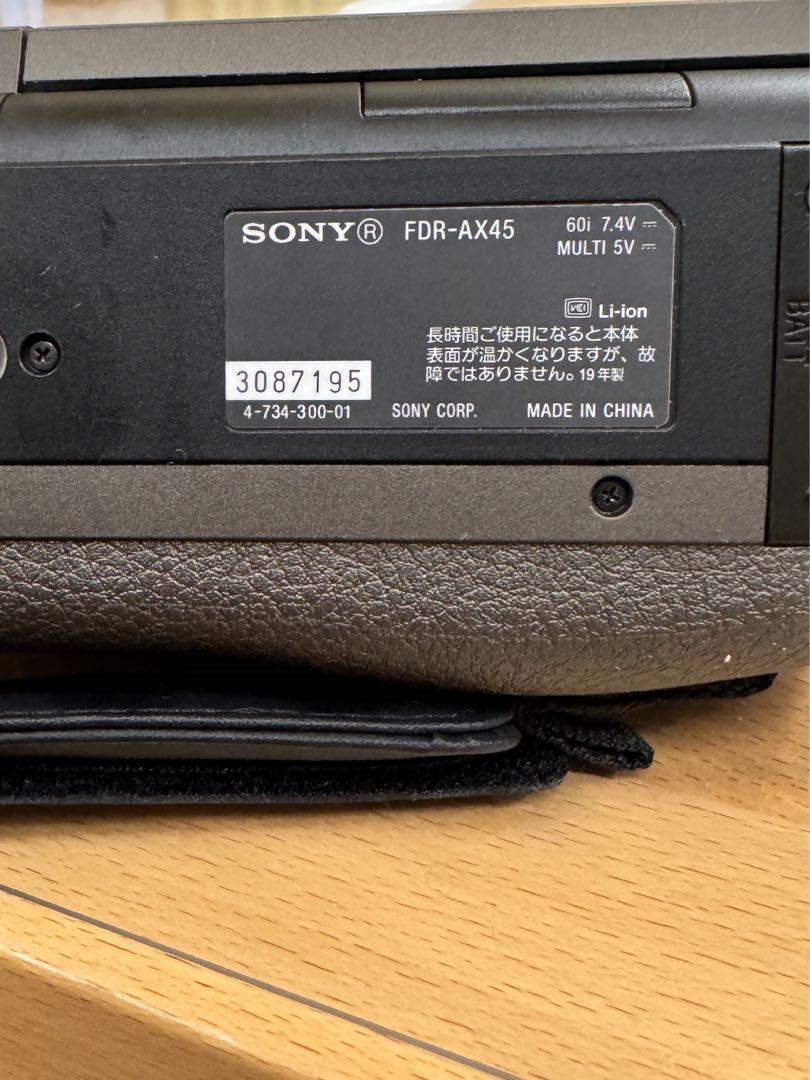 SONY FDR-AX45　４K　ビデオカメラ