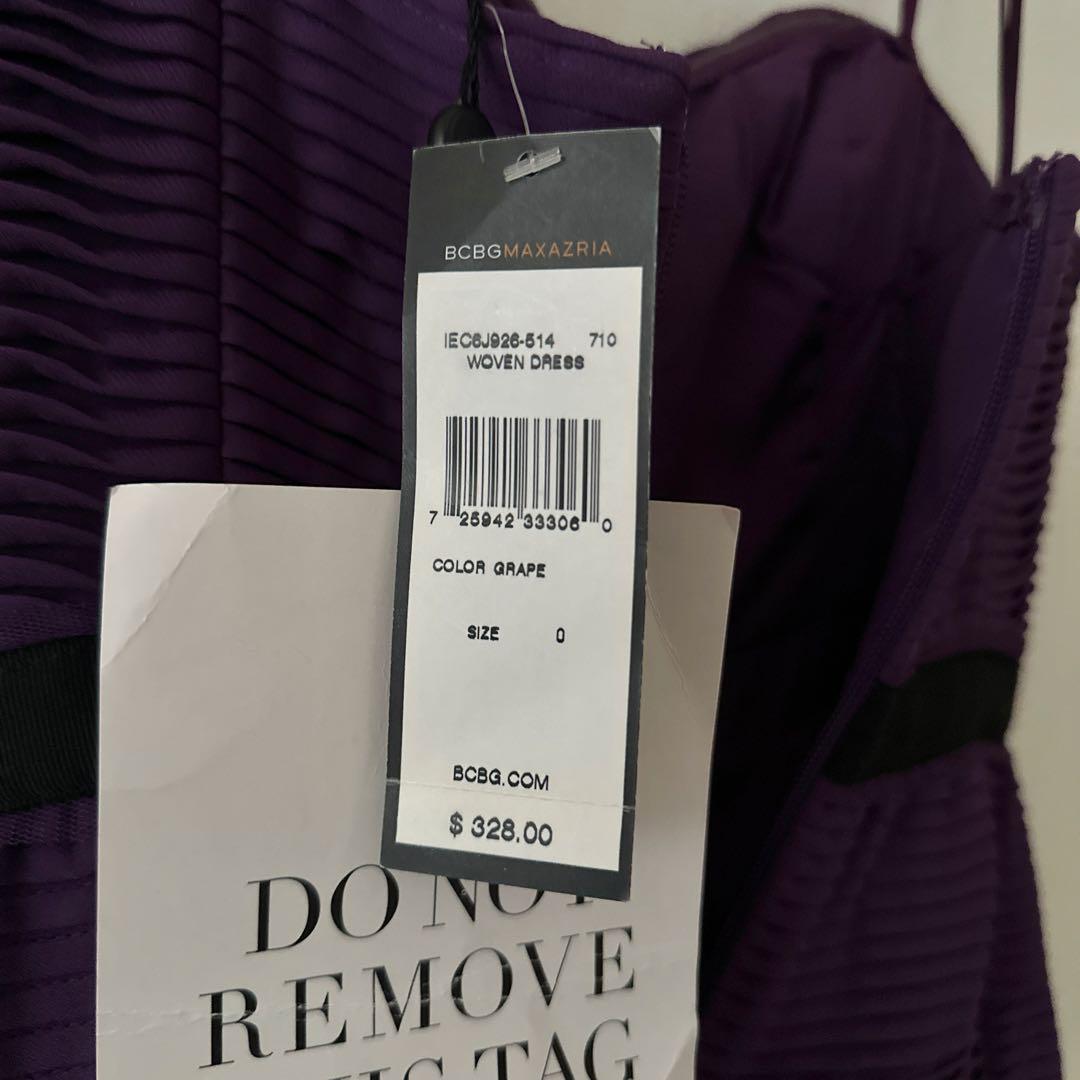 新品未使用品 BCBG MAXAZRIA ワンピース 紫