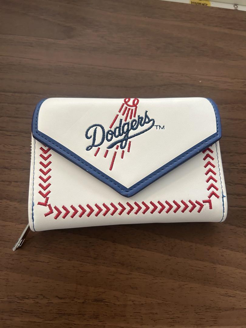 Dodgers 二つ折り財布 野球ボールデザイン