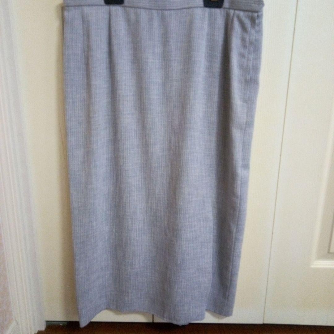 別注仕立て　春夏用グレーのタイトスカート