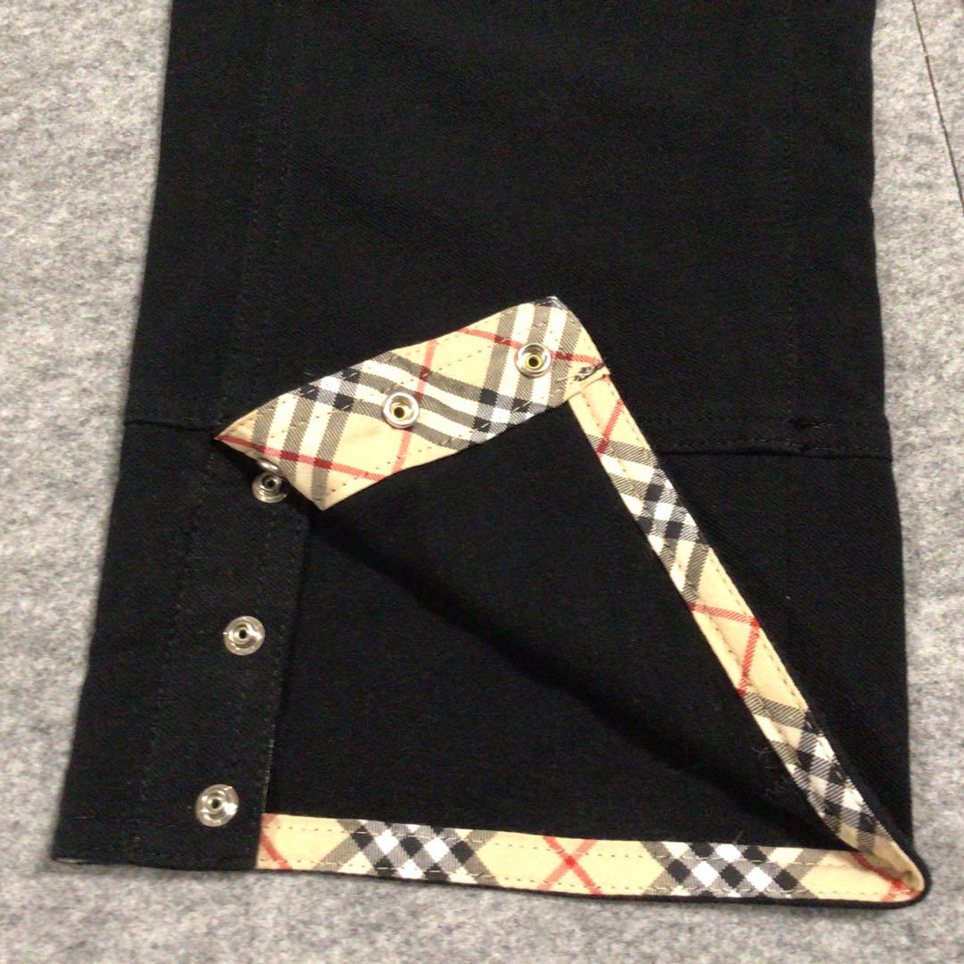 状態良好 BURBERRY ブラックパンツ 七分丈 160A レディースS