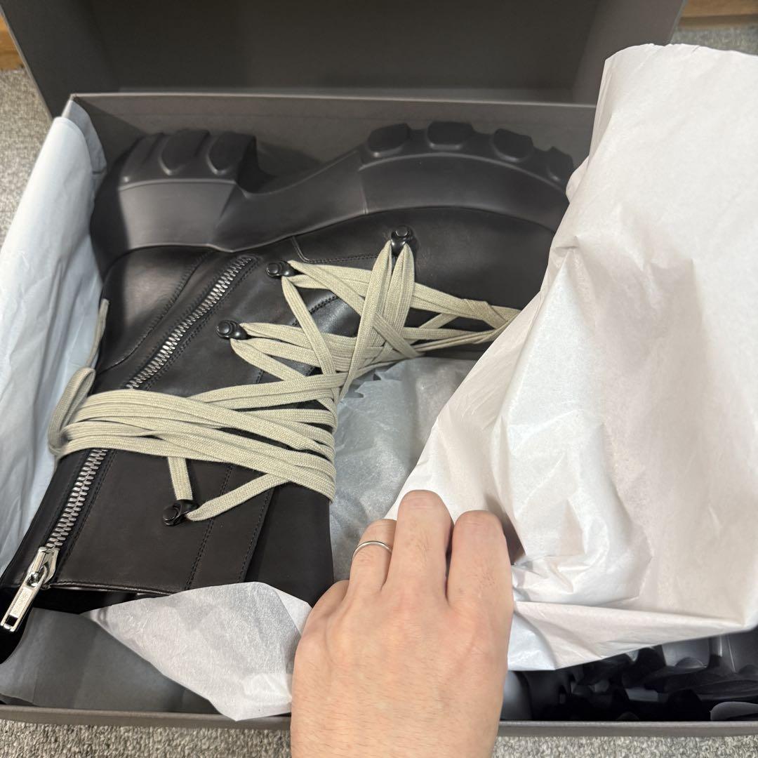 新品25SSrick owens MEGA LACED MEGA TRACTOR