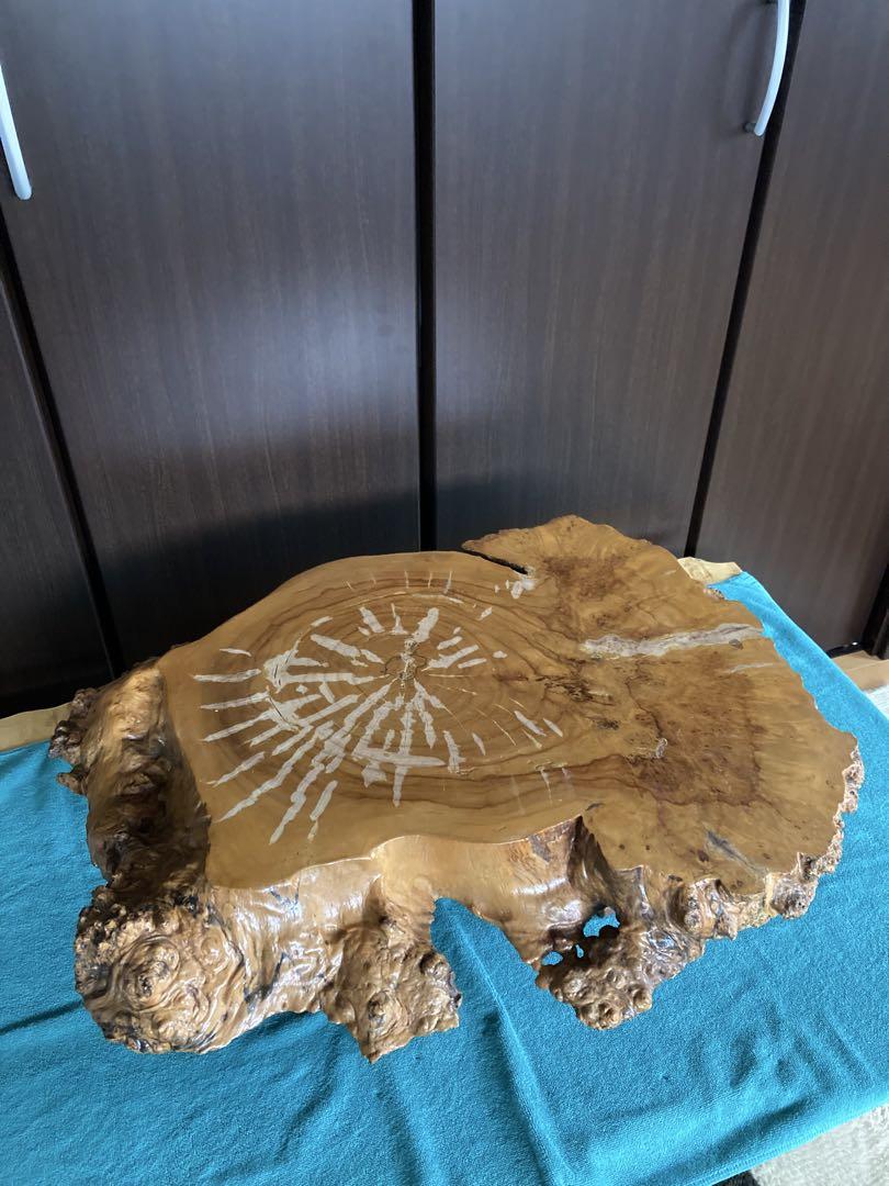 天然木　カバ材　ちゃぶ台