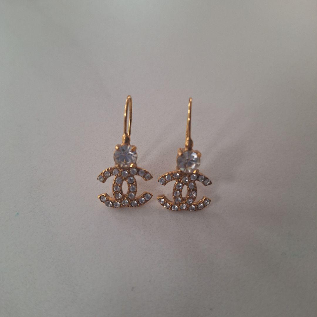 CHANEL シャネル　 クリスタル　ピアス　ヴィンテージ