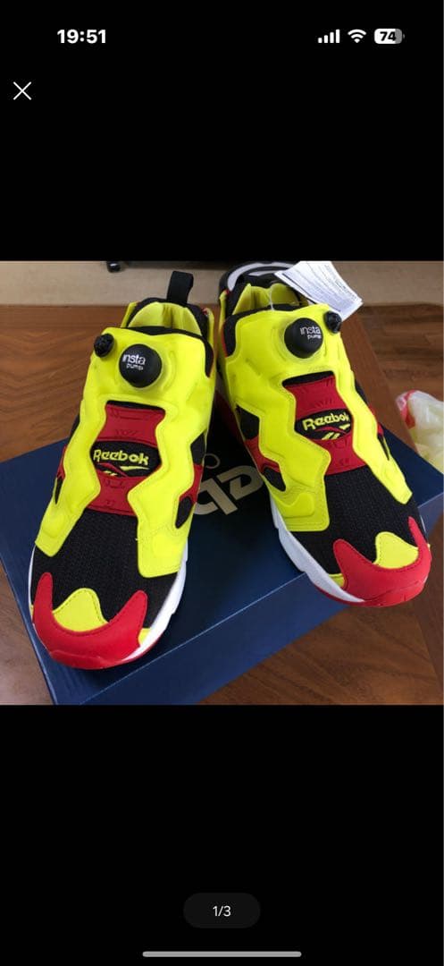 Reebok Instapump Fury イエロー/ブラック/レッド