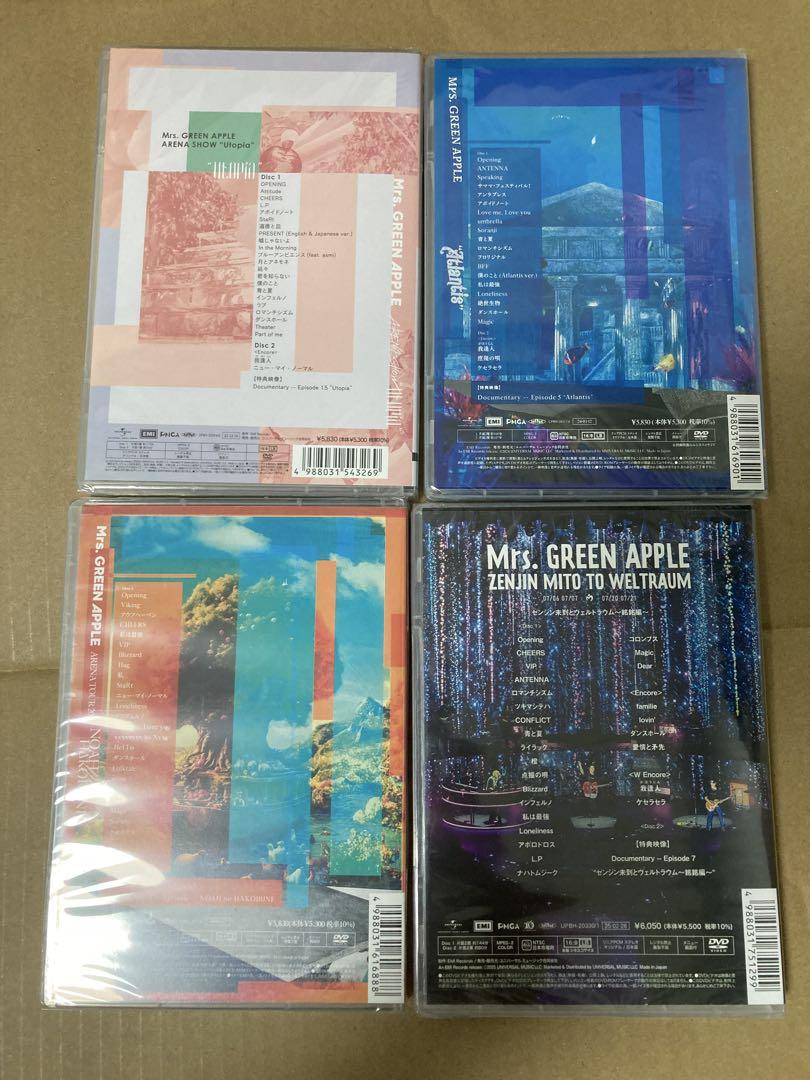 Mrs.GREEN APPLE>通常盤 DVD 4作品 - メルカリ