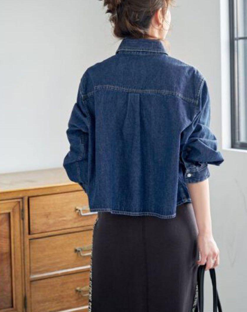 Spick and Span スピック＆スパン ショートデニムシャツ レディース