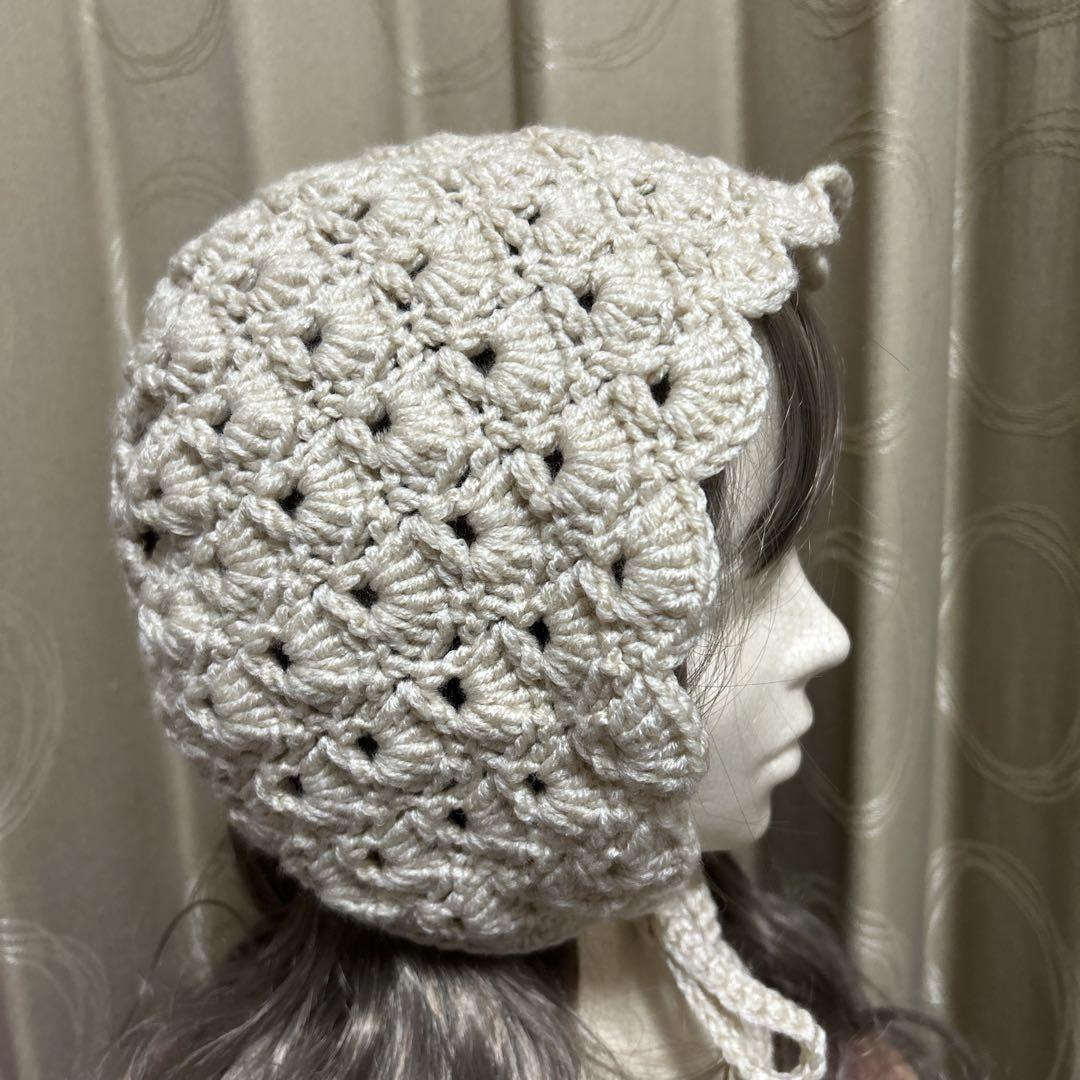 ハンドメイド ボンネット 大人用 B03 帽子