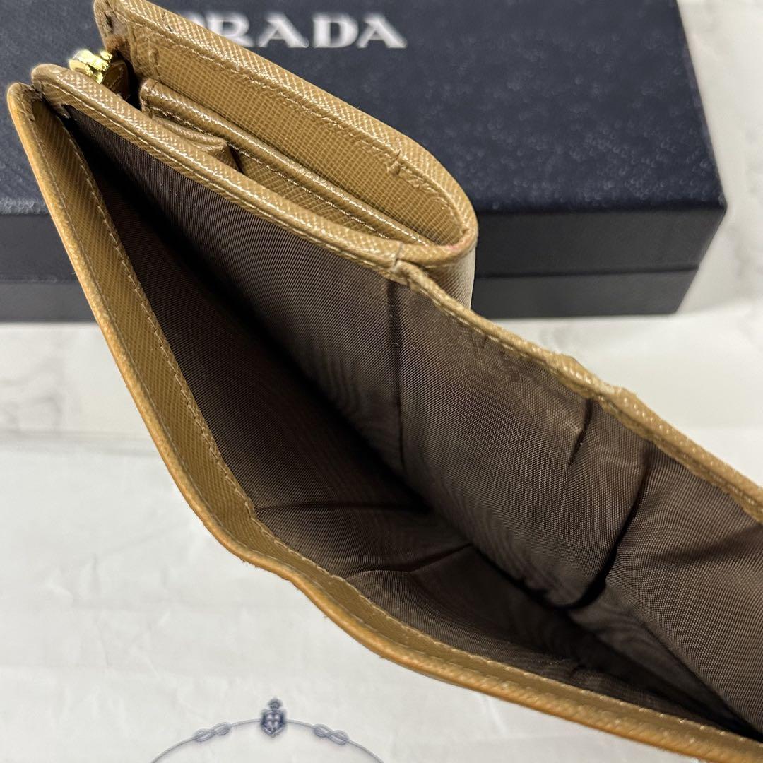 超良品‼️ プラダ PRADA 財布 二つ折り 折り財布 サフィアーノ