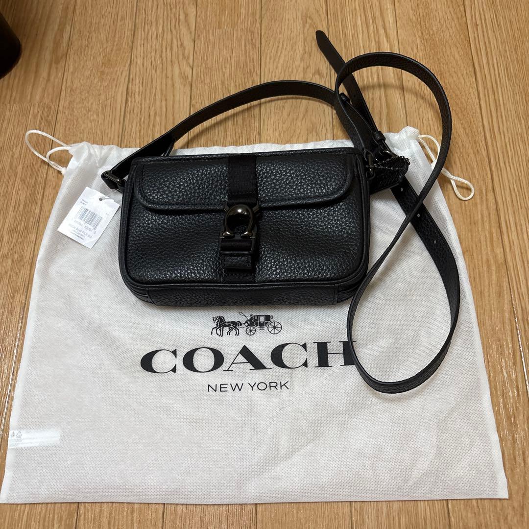 COACH BECK SLM FILE BG ブラックショルダーバッグ　コーチ