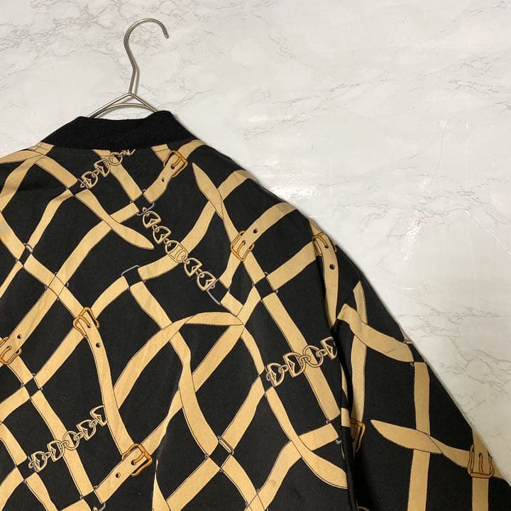 ジャケット ブルゾン 激レア 古着 総柄 ヨーロピアン デザイン レトロ