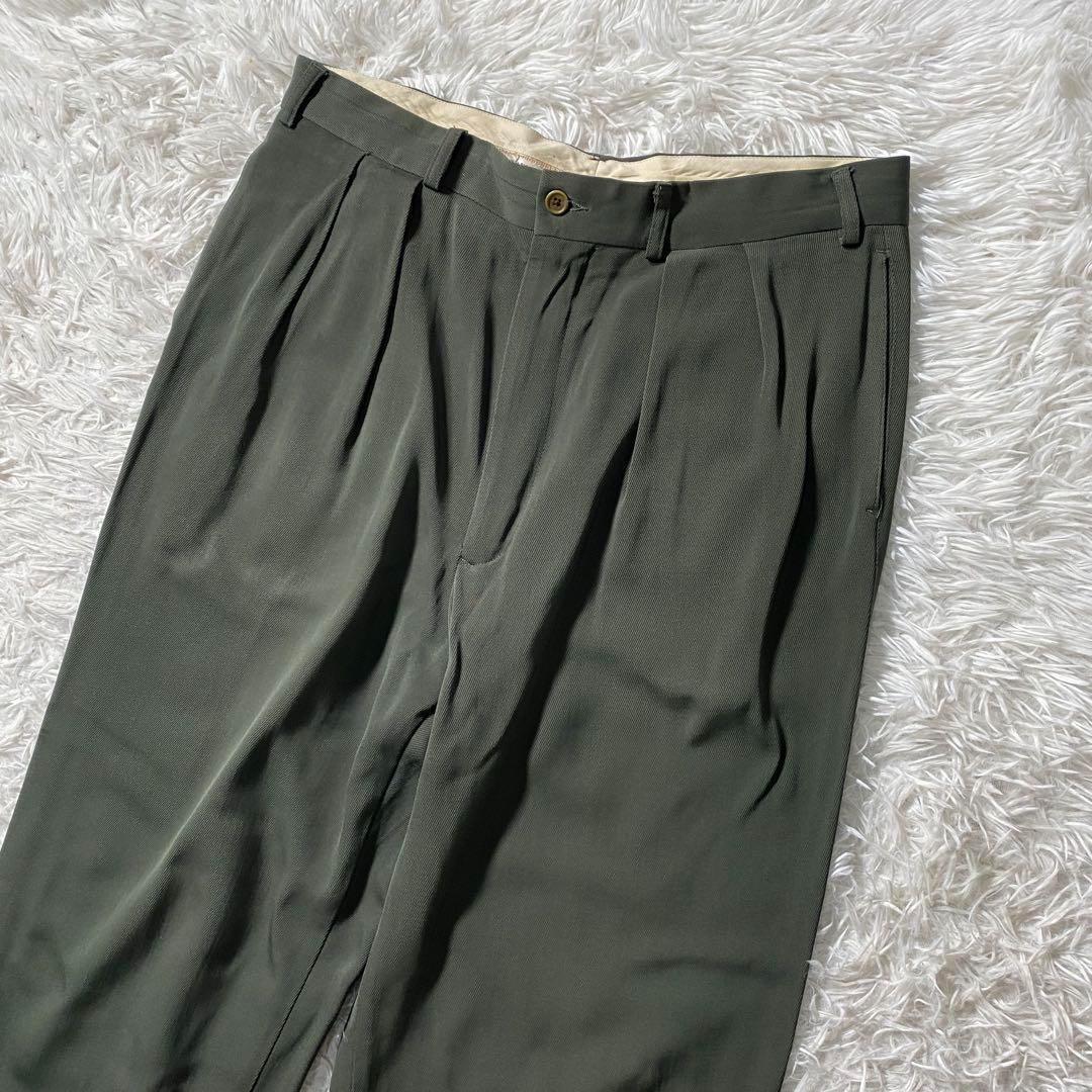 【美品】ジョルジオアルマーニ　スラックス　80s　90s　アーカイブ　ツータック