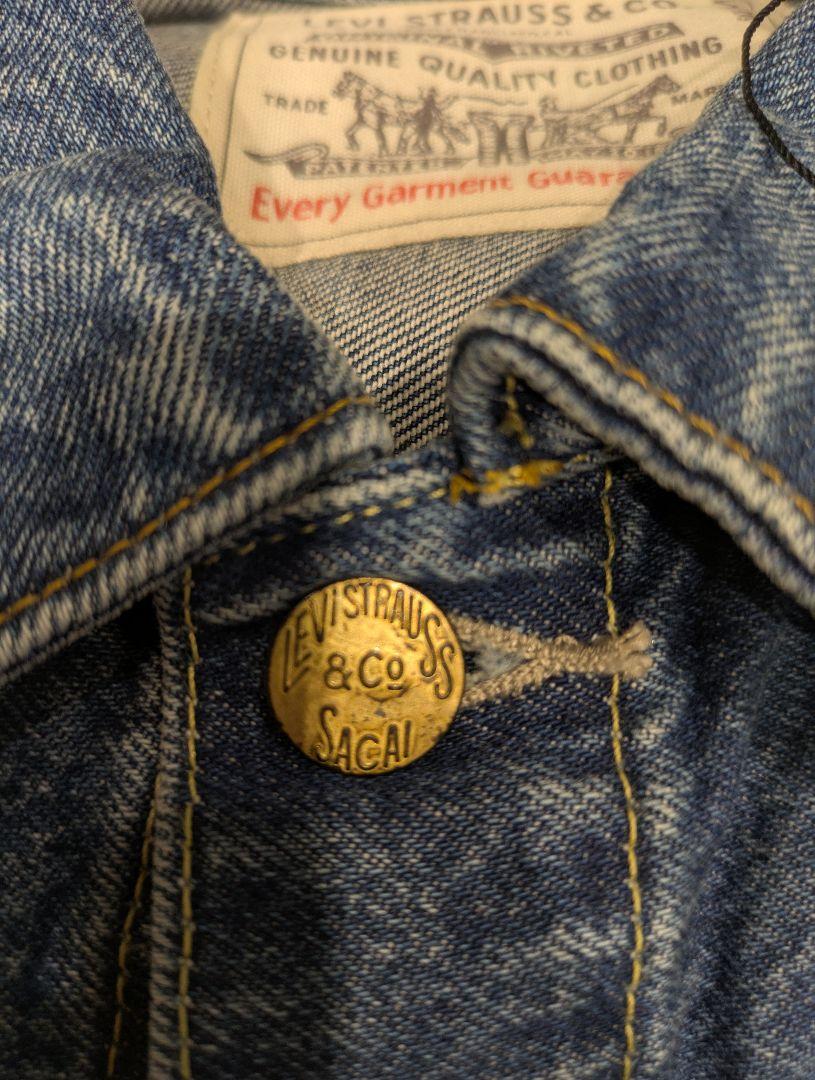 Levi's sacai ブルーデニムジャケット Size 2