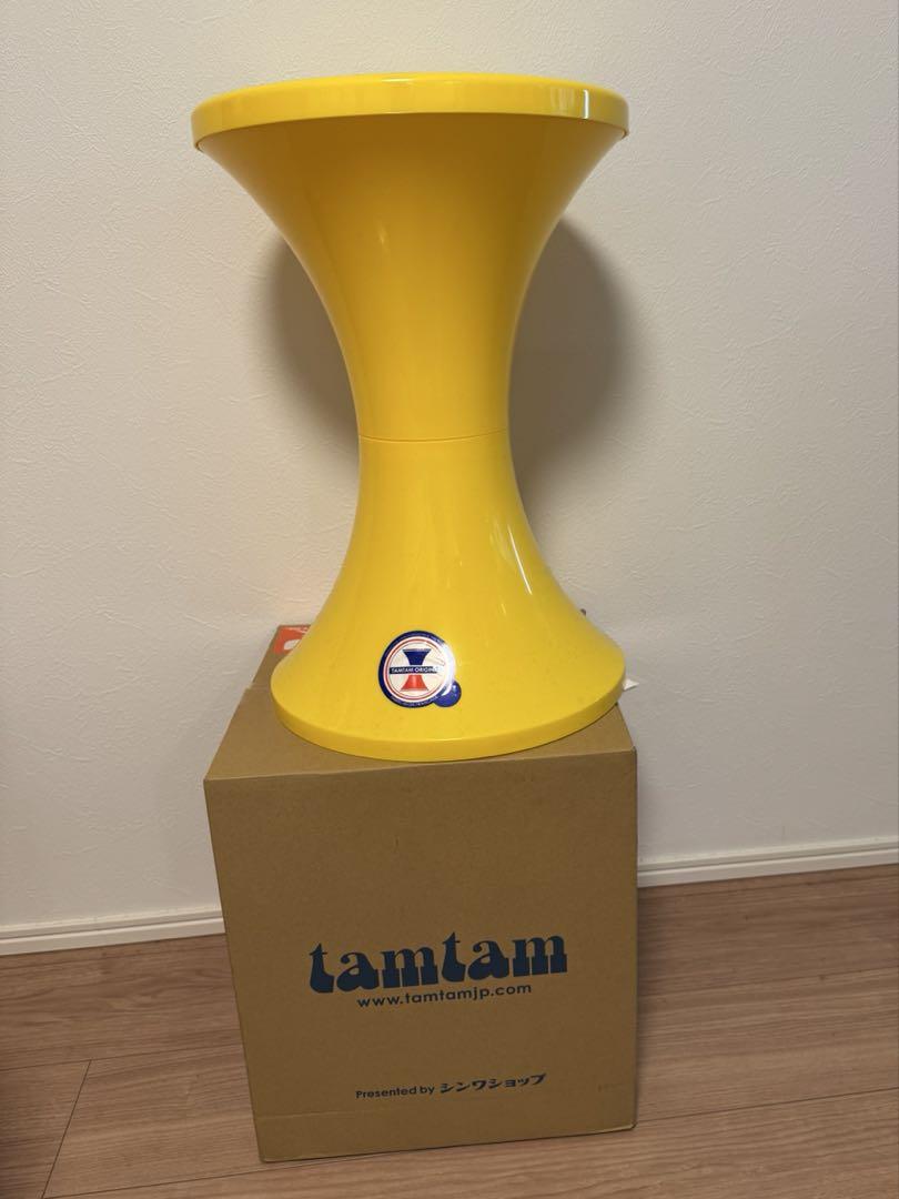 美品 TamTam Pop タムタム ポップ スツール バナナ イエロー 美品 TamTam Pop タムタム ポップ スツール バナナ イエロー