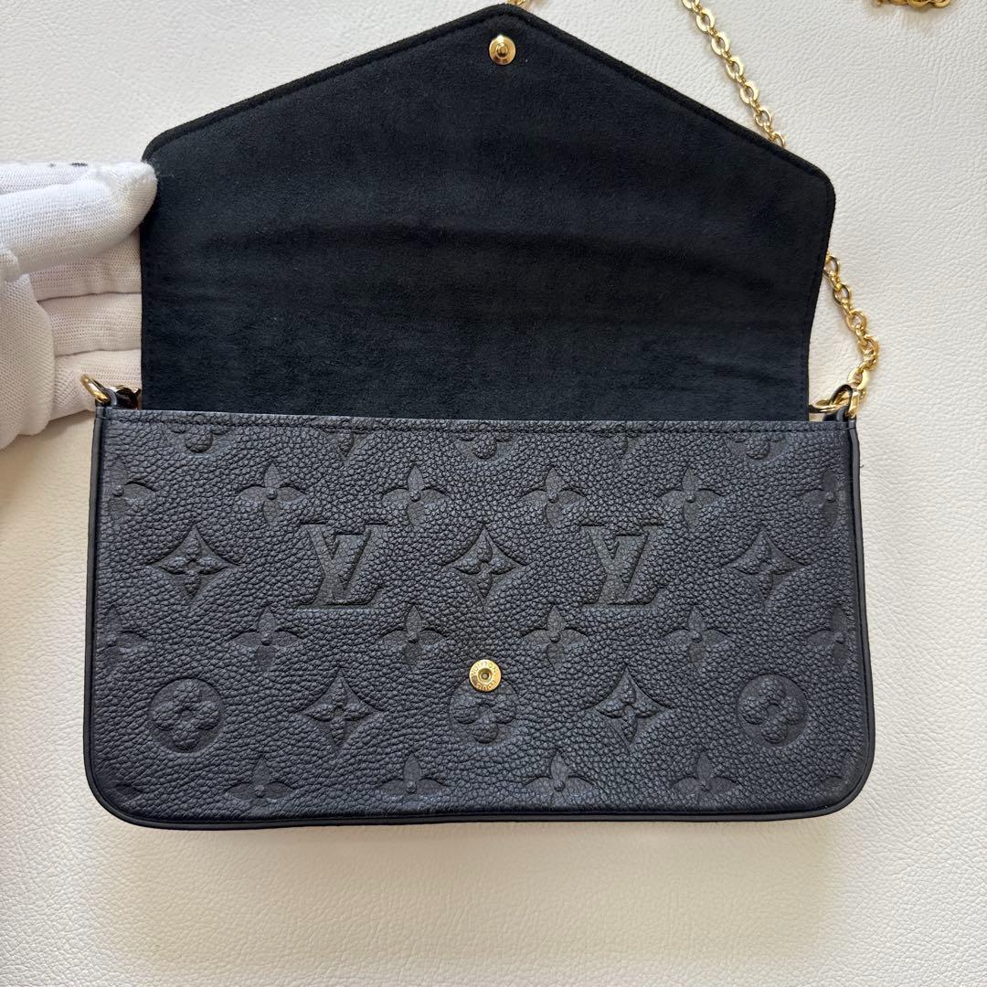 ① ルイヴィトン チェーンショルダーウォレット　ポシェットフェルシーＭ64099